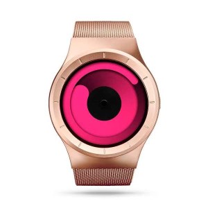 ساعت مچی مردانه برند ZIIIRO رفرانس MERCURY NEON ROSE GOLD
